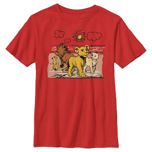 Boy's Lion King Best Friends Cartoon T-Shirt - 1 of 4