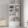 Tall Bookshelf, 63 Inch Wood Bookcase With 2 Cabinets, Shelves, 5-Tier Book Shelf Storage Organizer, Modern Freestanding Display Shelf Unit for - 2 of 4