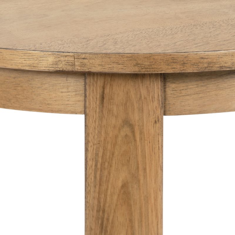 Kate and Laurel Foxford Round MDF Side Table, 22x22x24, Natural, 4 of 11
