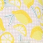 bright sun yellow lemon check