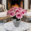Floral Home 20" Stem Long Lavender Open Rose - 12-Piece - 4 of 4