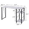 Chery Life Weathered 2-Shelf Rectangular Writing Desk - 3 of 4