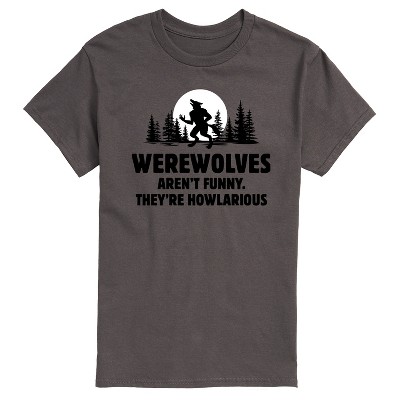 Men's - Instant Message - Werewolves Arent Funny Short Sleeve Graphic T-Shirt