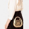 Elegant Metallic Purse with Detachable Chain - Versatile Women's Handbag for Wedding, Party, and Evening Events (Gold) - 4 of 4
