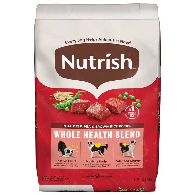 Nutrish Whole Health Blend Real Beef, Pea & Brown Rice Recipe Dry Dog Food