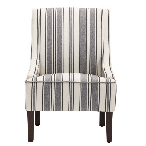 Gray discount striped chair