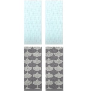 REGALWOVEN 4 Pcs Cotton Bathroom Decorative Hand Towels - 1 of 4