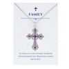Anna-Kaci Purple Lavender Rhinestone Celtic Cross Necklace with Message Card & Envelope Jewelry Gift - 2 of 4