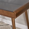 ORRD Mid-Century Modern Writing Desk, 40 Inch Computer Table with Large Drawer & Storage for Home Office, Brown - 4 of 4