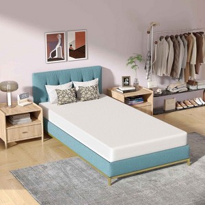 BestMassage 6 Inch Mattress Bamboo Charcoal Memory Foam Mattress Medium Firm Mattress CertiPUR-US Certified - 1 of 4