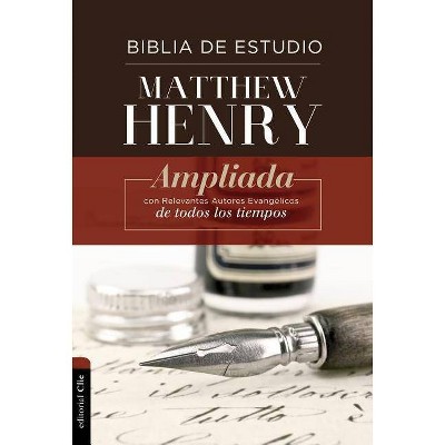 Rvr Biblia de Estudio Matthew Henry, Tapa Dura - (Hardcover)