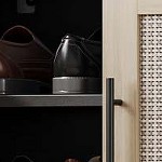 black wood grain + original wood color