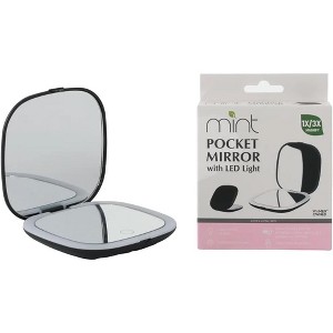 J&V TEXTILES Compact Mirror, 1X/3X Magnification Pocket Mirror, Mini Mirror for Purse, Pocket,Travel and Present - 1 of 4