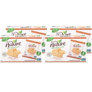 Back To Nature Crispy Wheat Crackers - Case of 4/8 pack/1 oz - 1 of 4