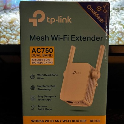 Tp-link Ac750 Wi-fi Range Extender - Black (re205) : Target