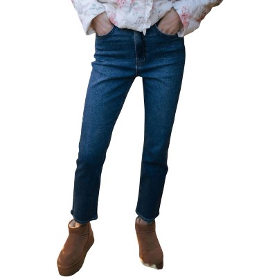 Women's Classic Slim Straight Jeans - JBD.