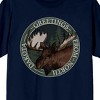 Adventure Society North Dakota Moose Men's Navy T-Shirt - 2 of 3
