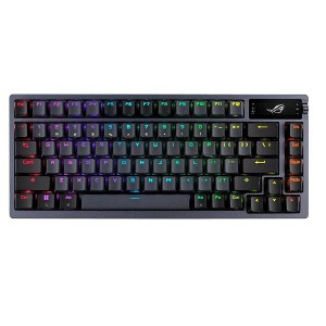 ASUS ROG Azoth 75 Wireless DIY Custom Gaming Keyboard, OLED Display, Gasket-Mount, Hot-Swappable Pre-lubed ROG NX Snow Switches & Keyboard Stabilizers - 1 of 4