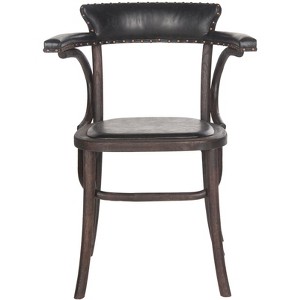 Kenny Arm Chair - Antique Black - Safavieh - 1 of 4