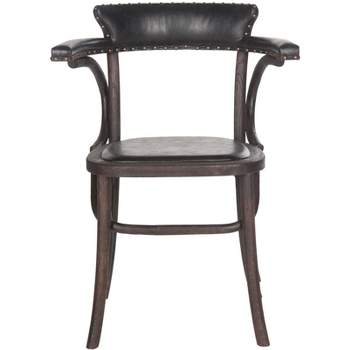 Kenny Arm Chair - Antique Black - Safavieh.