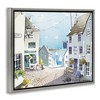 Stupell Industries Coastal Town Seaport Sailboats Floating Frame Canvas Art - 2 of 4