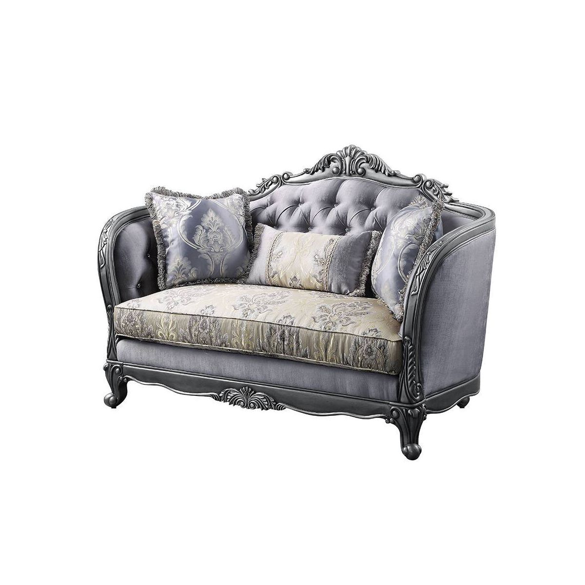 Acme Furniture Ariadne Sofa Platinum Finish