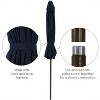 Sunnydaze Outdoor Aluminum Solution-Dyed Sunbrella Patio Umbrella with Auto Tilt and Crank - 9' - 3 of 4