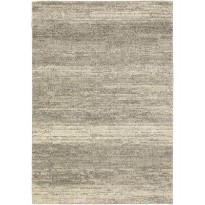 Oriental Weavers Pasargad Home Astor Collection Fabric Grey/Beige Distressed Pattern- Living Room, Bedroom, Home Office Area Rug, 6' 7" X 9' 6"