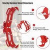 Log Tongs, Log Lifting Tongs Heavy Duty Grapple Timber Claw, Claw Lumber Skidding Tongs Logging Grabber, Timber Claw Hook, Red - 4 of 4