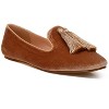 Tromso Iconic Tassel Detail Velvet Women Loafers - 2 of 4