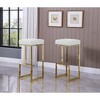 Best Master Furniture,Dorrington Modern Faux Leather Backless Bar Stool (Set of 2) - 2 of 2