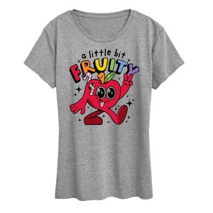 Women's - Instant Message - A Little Bit Fruity Short Sleeve Graphic T-Shirt - 1 of 4