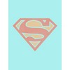 Superman Classic Logo Men's Celadon T-shirt - 2 of 2