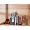 Skandia 6pc Stainless Steel Reflections Block Knife Set: Kitchen Cutlery, Utility & Chef Knives, Santoku, 25-Year Warranty - 3 of 4