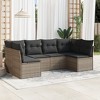 vidaXL Garden Sofa Set Grey, Dark Grey - 2 of 4