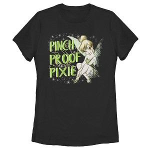 Women's Peter Pan St. Patrick's Day Tinkerbell Pinch Proof Pixie T-Shirt - 1 of 4