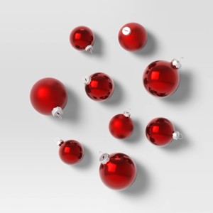 42pc Round Glass Christmas Tree Ornament Set - Wondershop™ - 1 of 3