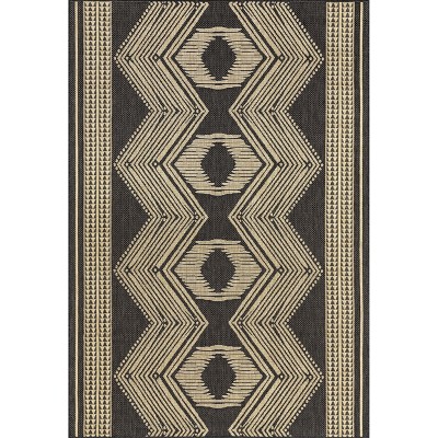 nuLOOM Rayna Geometric Stain Resistant High Traffic Outdoor Area Rug