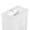 NicBex 30" Bathroom Storage Cabinet with Sink, Bathroom Vanity, 1 Drawer and 1 Spacious Cabinet for Bathroom, White - 3 of 4