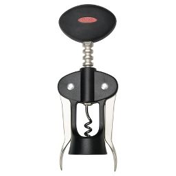 OXO Softworks Corkscrew: Manual Wine Bottle Opener, Black, Hand Wash, Metal & Plastic, Cordless, 6.7" Height