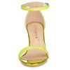 Allegra K Women's Glitter Ankle Strap Chunky Heels Sandals - 2 of 4