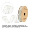 Unique Bargains Gift Wrapping Wide Star Sheer Wired Sparkly Chiffon Ribbon 1 Pc - 3 of 4