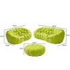 WJSHome Bubble Sofa Curved Couch Set, Breathable Mesh Fabric Modular Sectional Sofa (2 Seater, 3 Seater, Ottoman) - 2 of 4