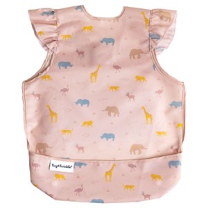 Tiny Twinkle Mess-Proof and Waterproof Baby Bib/Apron with Ruffled Shoulder, Machine Washable and BPA-Free - 1 of 4