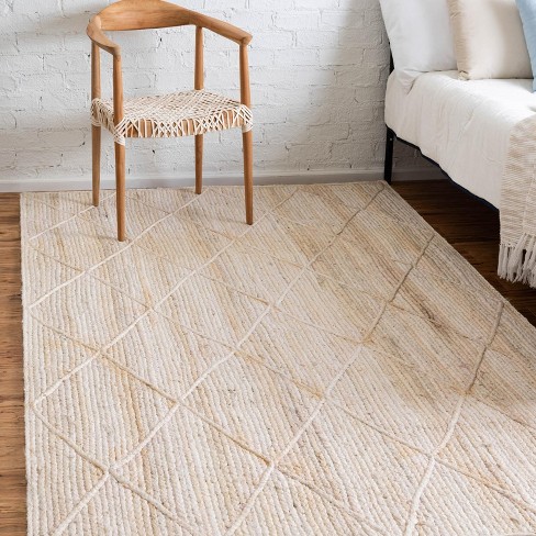 nuLOOM Wynn Braided Indoor/Outdoor Area Rug, 3x5, Ivory : : Home