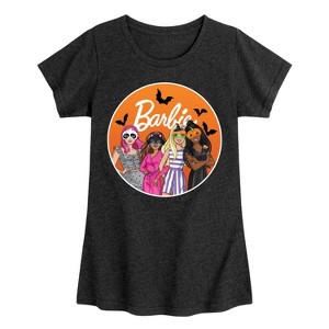 Girls' - Barbie - Costume Party Fitted Short Sleeve Graphic T-Shirt - 1 of 4