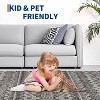 Washable Vintage Boho Striped Area Rug - Non-Slip Non-Shedding Stain Resistant Low Pile Soft Carpet for Living Room Bedroom Home Office - 4 of 4