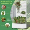 Lirago Iron Mobile Planters Plant Box Raised Garden Bed Trellis for Climbing Plants - 72x35 - 4 of 4