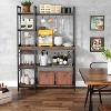 LITTLE TREE 5 Tier 43" Bakers Rack Brown/Black - 3 of 4