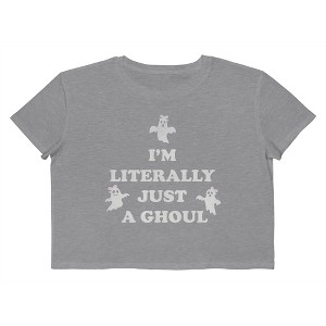 Social Collective Women Im Literally Short Sleeve Graphic Cotton Cropped Loose T-shirt - 1 of 4